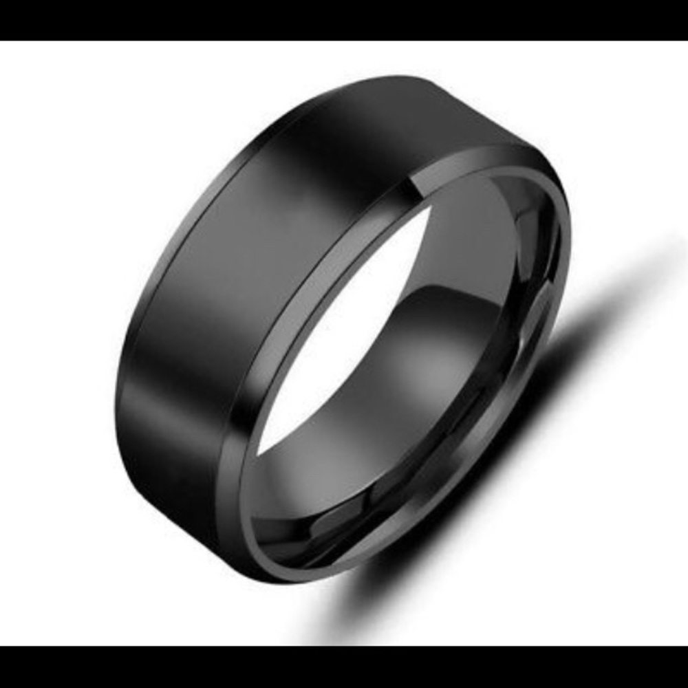 8MM men wedding band titanium ring band jewelry